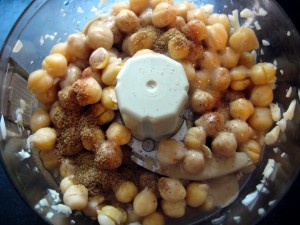 garbanzo beans to start hummus