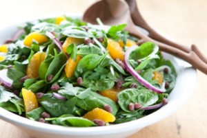 Whole Foods Spinach Aduki Salad w Satsuma Vinaigrette