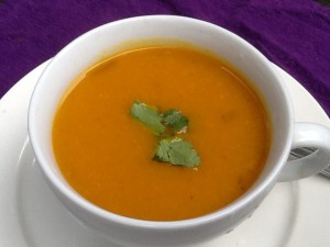 Curried Winter Squash and Pear Soup