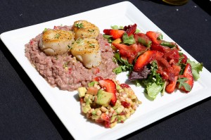 Berry Risotto, Salad and Salsa