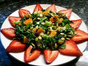 Super Salads and More Strawberry Kale Salad